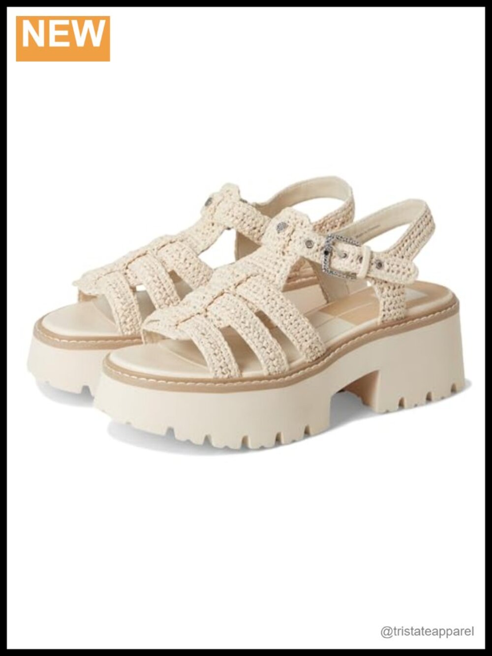 Dolce Vita Fisherman Sandals Platform Heel Ankle Strap Open Toe Buckle